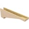 Ekena Millwork 6"W x 36"D x 12"H Thin Burlington Rough Cedar Woodgrain TimberThane Corbel, Primed Tan CORUR06X36X12BURRCPR - alternate 2